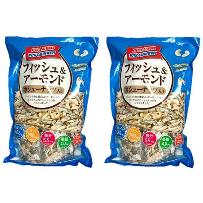 【2袋セット】フィッシュ & アーモンド カシューナッツ入り 420g