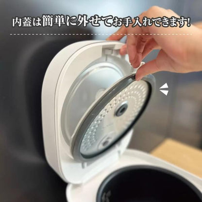 炊飯器 YAMAZEN 5.5合マイコン炊飯器 YJP-DM102(B) ブラック