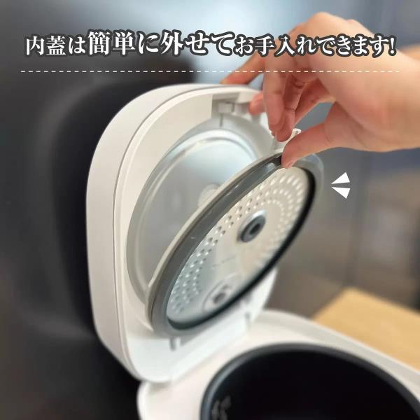 炊飯器 YAMAZEN 5.5合マイコン炊飯器 YJP-DM102(W) ホワイト