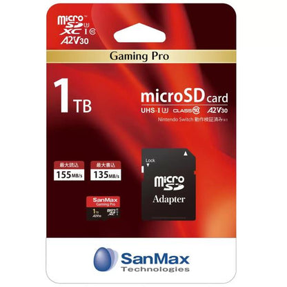 SanMax MicroSDカード 1TB Gaming Pro