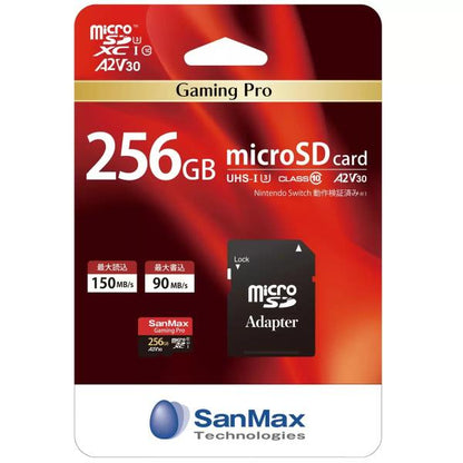 SanMax MicroSDカード 256GB Gaming Pro