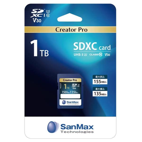 SanMax SDXCカード 1TB Creator Pro