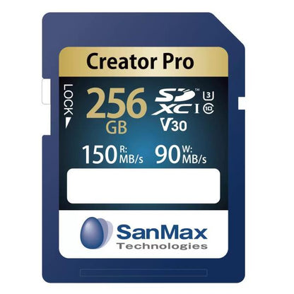 SanMax SDXCカード 256GB Creator Pro