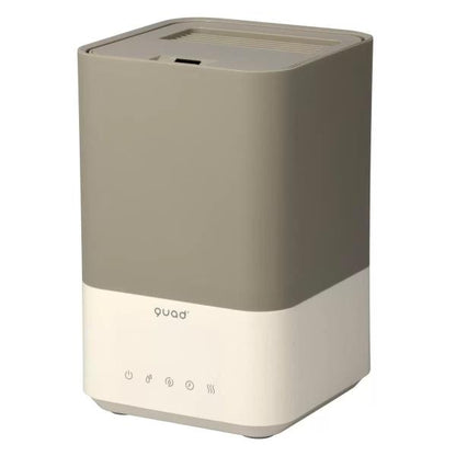 QUADS 湿度コントロール機能付ハイブリット加湿器 DOTT QS214 ブラウン