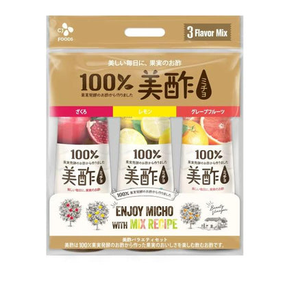 美酢 (ミチョ) アソートセット 900ml x 3本 ザクロ/レモン/グレープフルーツ