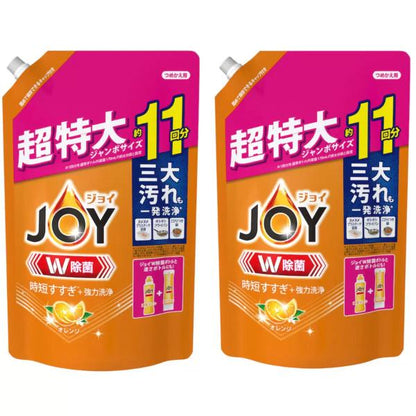 JOY W除菌 オレンジの香り つめかえ用1425 ml x 2