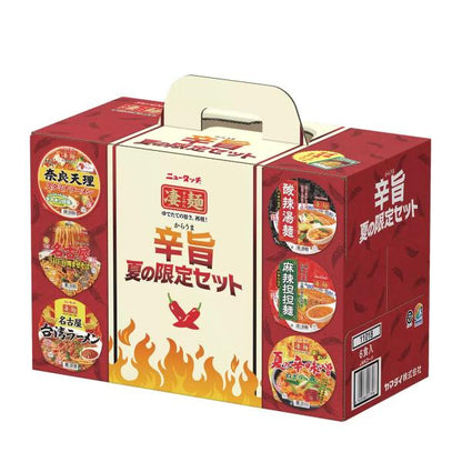 ニュータッチ凄麺ご当地セット 6食入り　ノンフライ　カップ麺　お徳セット　カップラーメン 辛旨