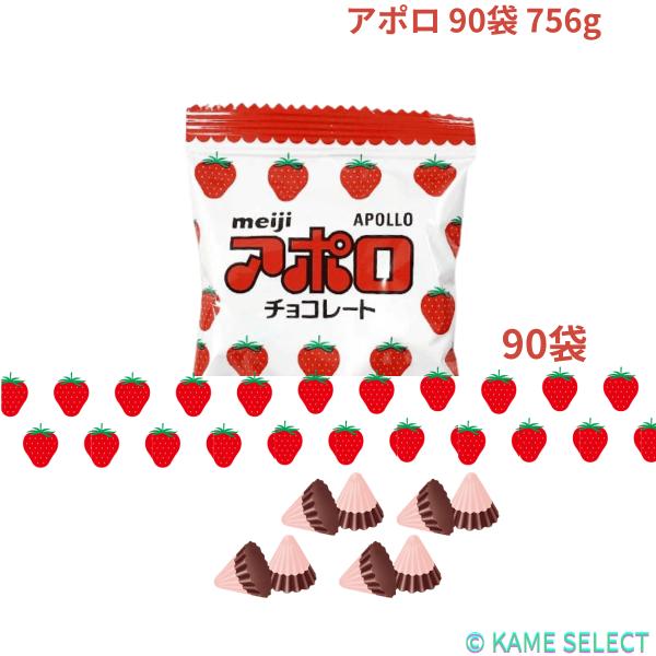 明治 アポロ 90袋 756g