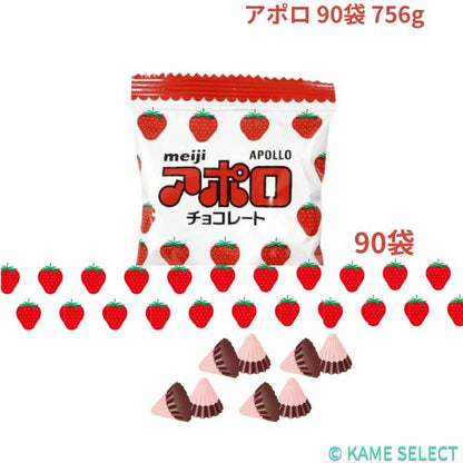 明治 アポロ 90袋 756g