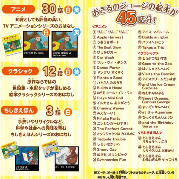 動く絵本プロジェクター ドリームスイッチ おさるのジョージ