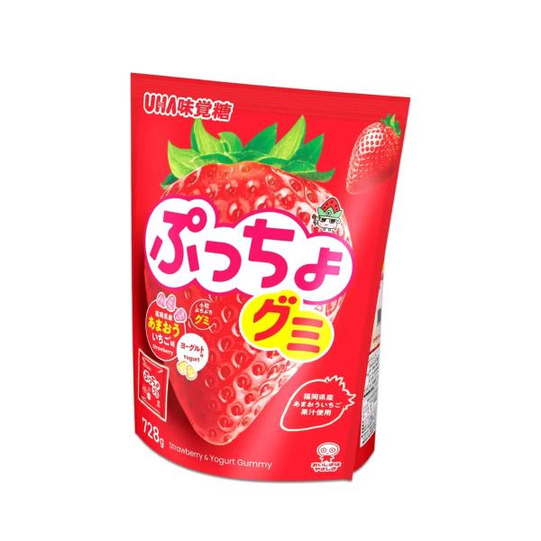UHA味覚糖 ぷっちょグミ あまおう＆ヨーグルト 26袋入り 728g