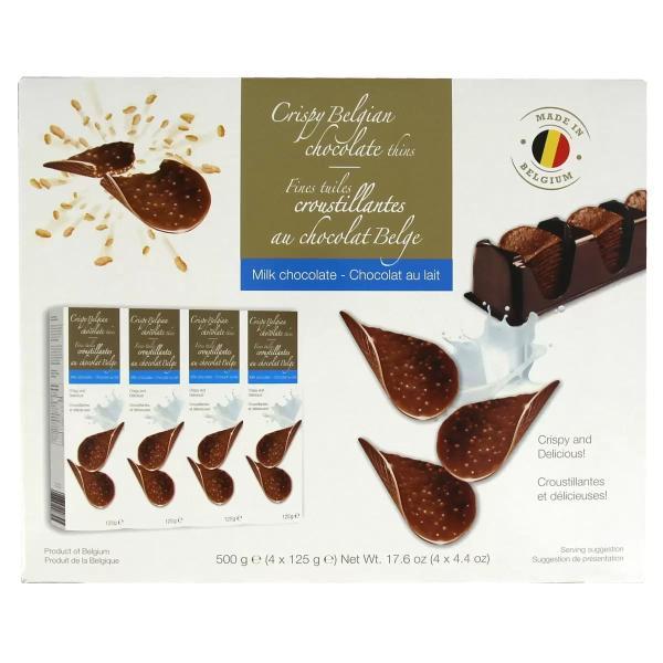 ハムレット ベルギー産 クリスピーミルクチョコレート 4 x 125g クリスピーチョコレート アソート 125g x 4箱