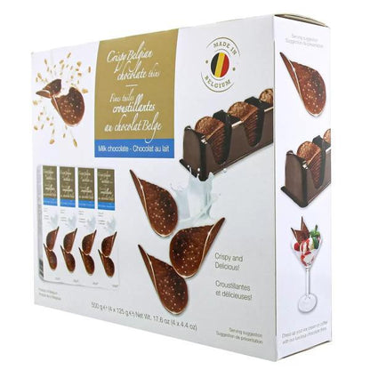 ハムレット ベルギー産 クリスピーミルクチョコレート 4 x 125g クリスピーチョコレート アソート 125g x 4箱