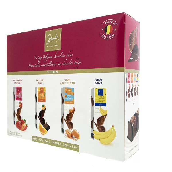 ハムレット ベルギー産 クリスピーミルクチョコレート 4 x 125g クリスピーチョコレート アソート 125g x 4箱