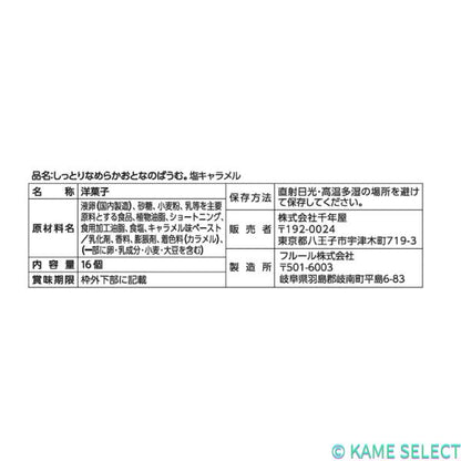 【2個セット】しっとりなめらかおとなのバウム。塩キャラメル 16個入り 2箱