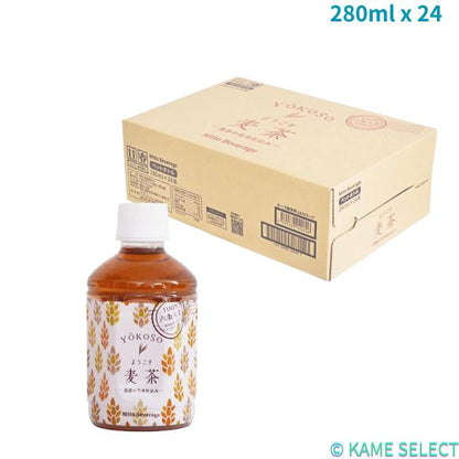 ようこそ天然水  麦茶  緑茶 280ml x 24本