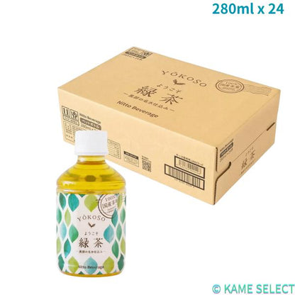 ようこそ天然水  麦茶  緑茶 280ml x 24本