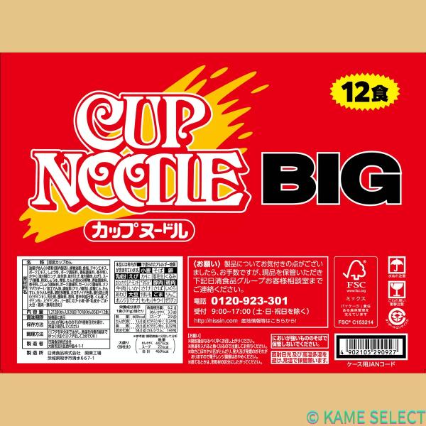 日清カップヌードル BIG シーフードBIG カレーBIG 12個入 カップラーメン