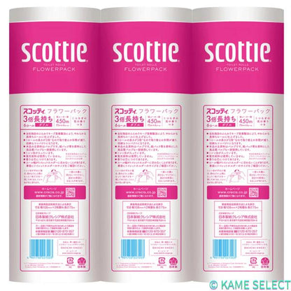 スコッティ トイレットティシュー フラワーパック 3倍長持ち 18ロール