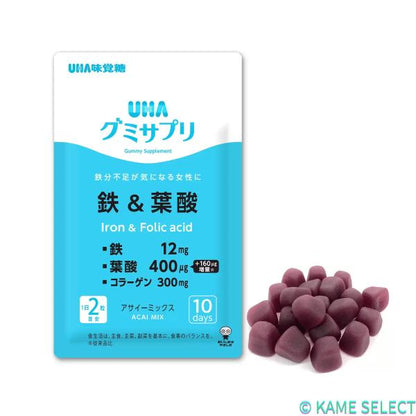 UHA味覚糖 グミサプリ 鉄 ＆ 葉酸 220粒