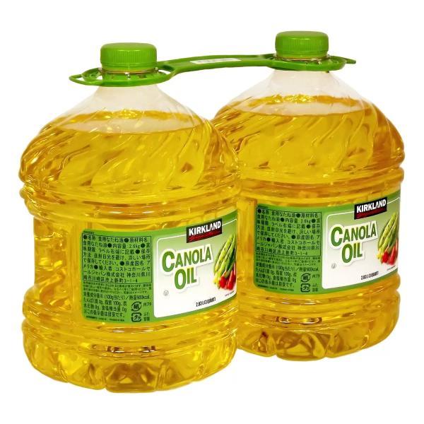 カークランドシグネチャー キャノーラオイル 2.6kg x 2