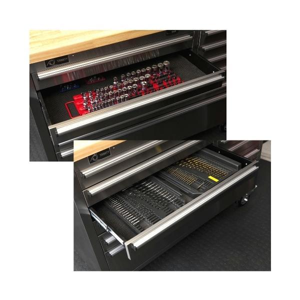TRINITY 48 Stainless Steel Rolling Workbench WHALEN トリニティ ステンレススチールツール 48 ローリング