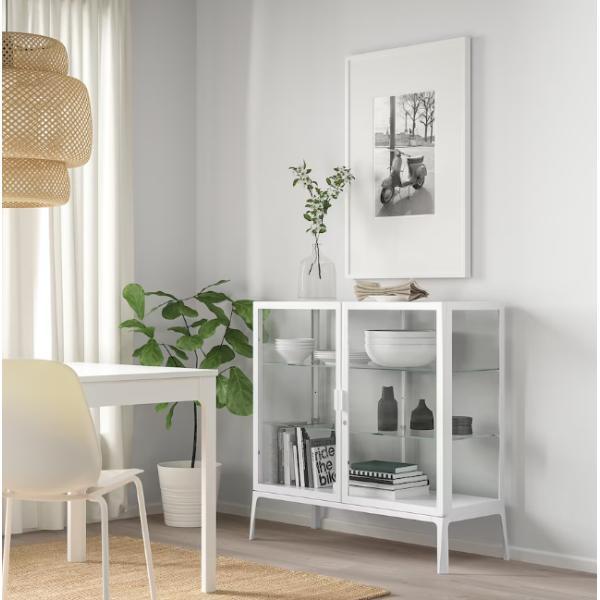 IKEA MILSBO ミルスボ コレクションケース, ホワイト, 101x100 cm イケア