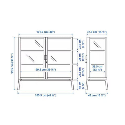 IKEA MILSBO ミルスボ コレクションケース, ホワイト, 101x100 cm イケア