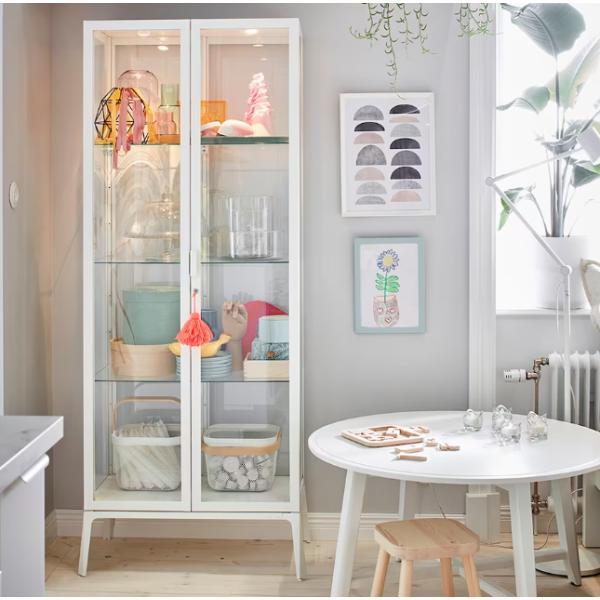 IKEA MILSBO ミルスボ コレクションケース, ホワイト, 73x175 cm イケア