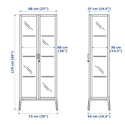 IKEA MILSBO ミルスボ コレクションケース, ホワイト, 73x175 cm イケア