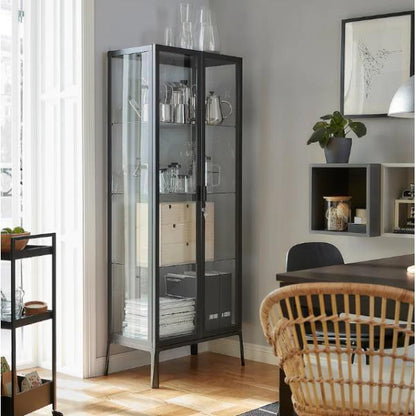 IKEA MILSBO ミルスボ コレクションケース, チャコール, 73x175 cm イケア