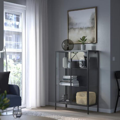 IKEA RUDSTA ルードスタ コレクションケース, チャコール, 80x37x120 cm イケア
