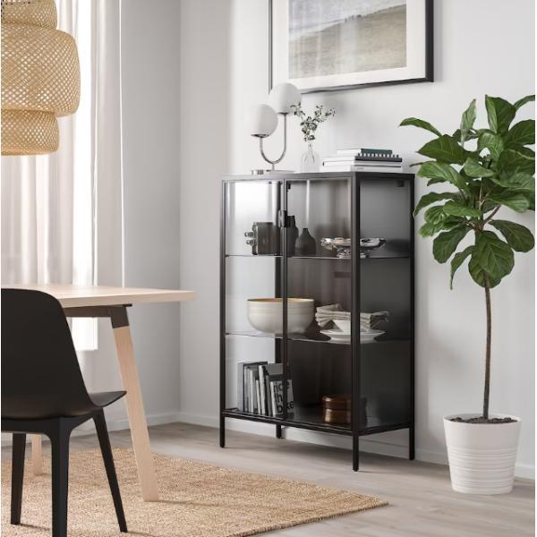 IKEA RUDSTA ルードスタ コレクションケース, チャコール, 80x37x120 cm イケア