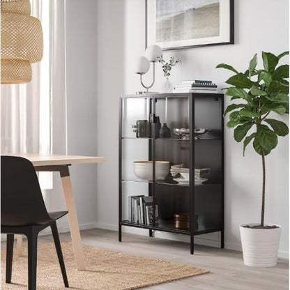 IKEA RUDSTA ルードスタ コレクションケース, チャコール, 80x37x120 cm イケア