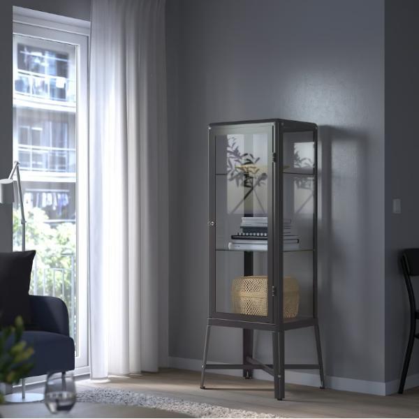 IKEA FABRIKOR ファブリコール コレクションケース, ダークグレー, 57x150 cm イケア