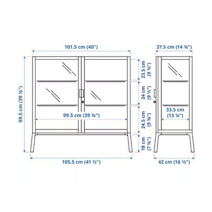 IKEA MILSBO ミルスボ コレクションケース,チャコール, 101x100 cm イケア