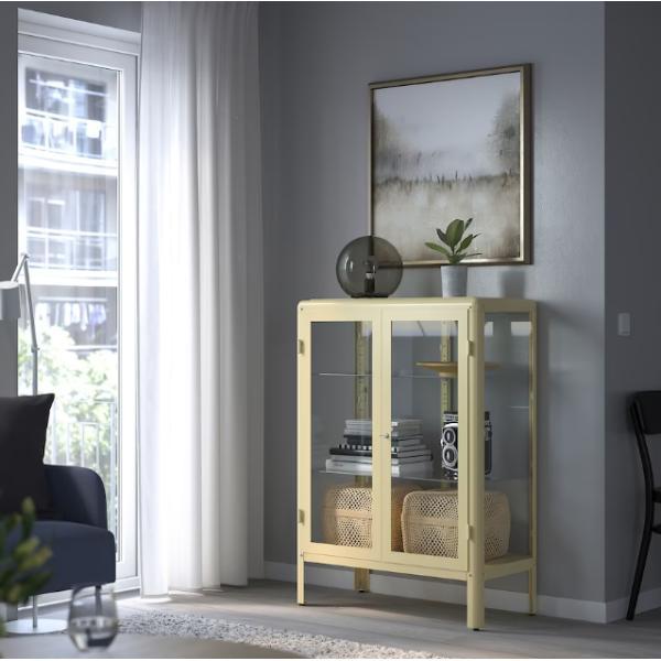 IKEA FABRIKOR ファブリコール コレクションケース, ライトイエロー, 81x113 cm イケア