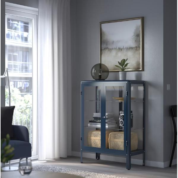 IKEA FABRIKOR ファブリコール コレクションケース, ブラックブルー, 81x113 cm イケア