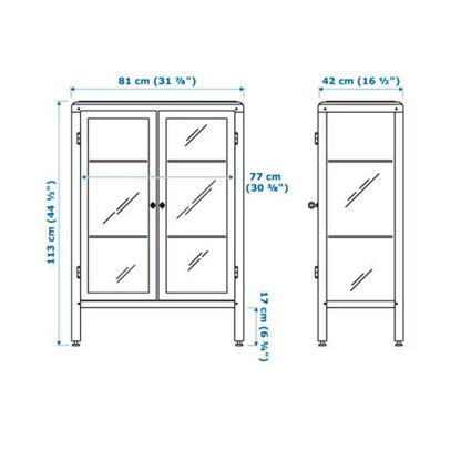 IKEA FABRIKOR ファブリコール コレクションケース, ブラックブルー, 81x113 cm イケア