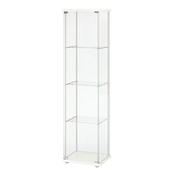 IKEA DETOLF デトルフ ガラス扉キャビネット43x163 cm　ホワイト