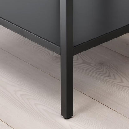 IKEA RUDSTA ルードスタ コレクションケース チャコール 42x37x155cm イケア 804.501.31